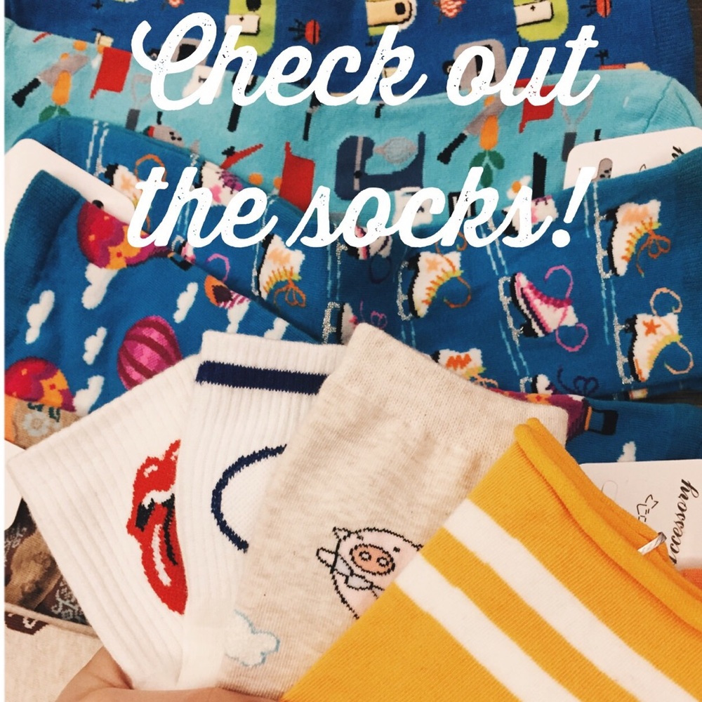 Check out the socks!